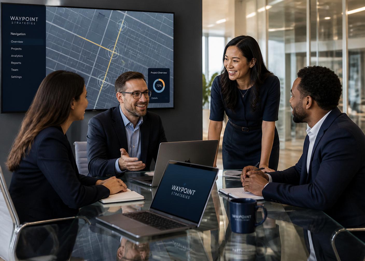 Tech Navigate advisors collaborating with a client